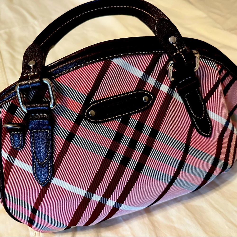 Authentic Burberry blue label satchel.